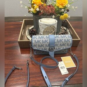 Great Michael Michael Kors Greenwich Medium Signature Logo Convertible Shoulder